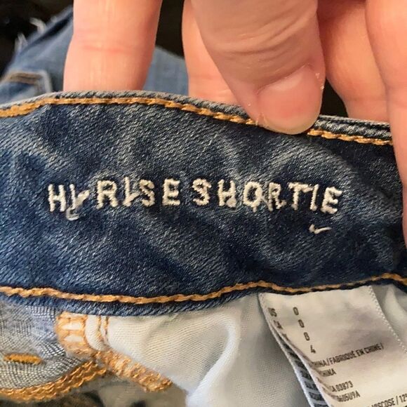 American Eagle Hi Rise Shortie Super Stretch Short - Picture 6 of 8
